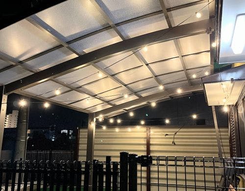 ドッグランに屋根がつきました