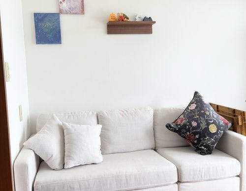 玄関とミルちゃん