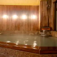 Lantai 2 gedung utama, pemandian Hinoki (pria), sumber mata air panas Bandai.