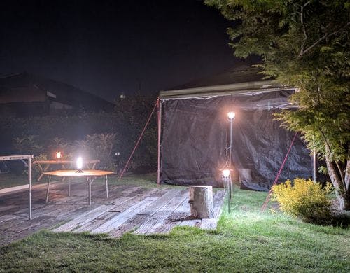夜夏テント