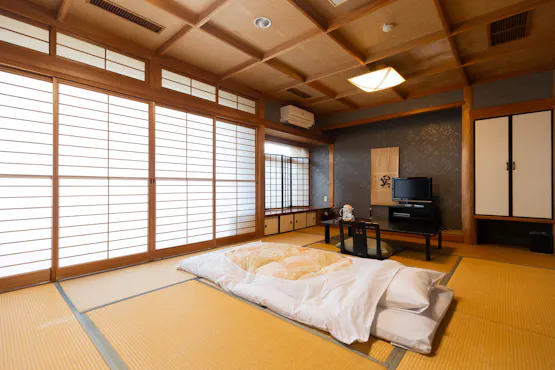 *【ห้องพักสไตล์ญี่ปุ่นพร้อมอ่างอาบน้ำในตัว】