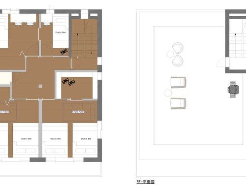 間取り図　3F 屋上