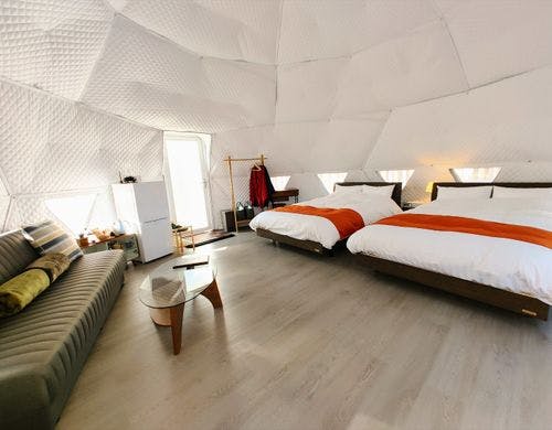 テントにある基本アメニティの一覧（男女）