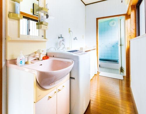 洗濯機と洗面所共用