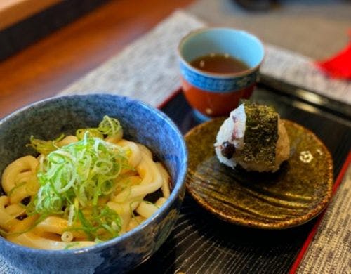 オプション<BR>伊勢うどん&一口お結び