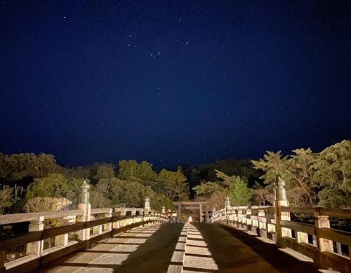 伊勢神宮　内宮　夜