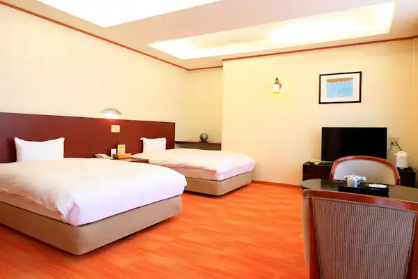 ห้องพักเตียงคู่กว้างขวาง