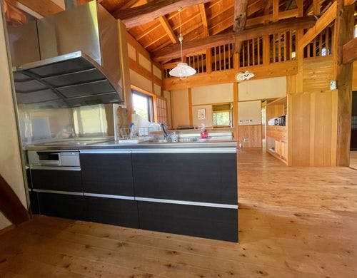 開放感のある対面キッチン