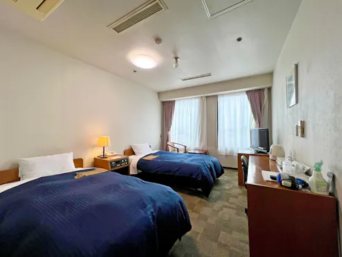 ห้องพักเตียงคู่ A (ปลอดบุหรี่/สูบบุหรี่ได้)