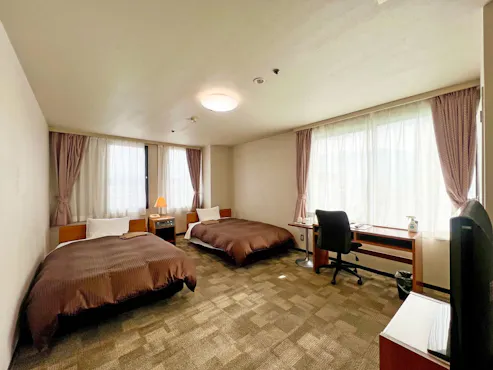 ห้องพักเตียงคู่ B (สูบบุหรี่)