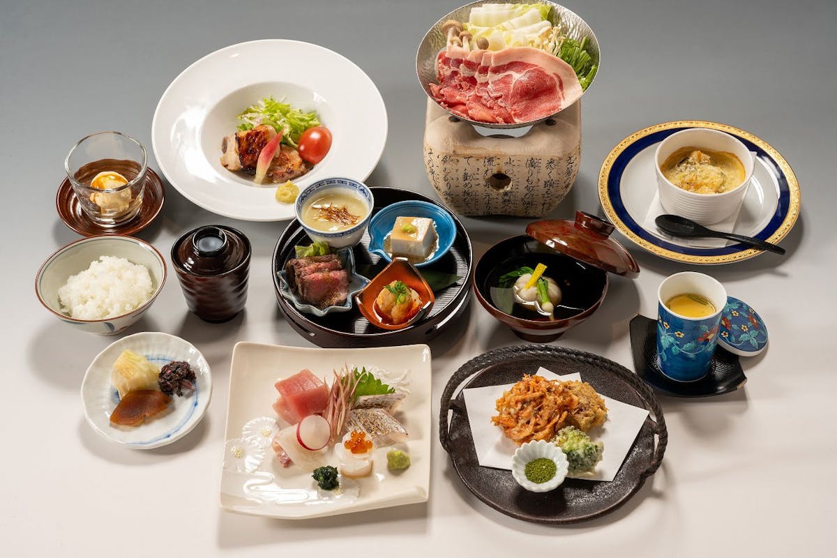 油山苑の夕食