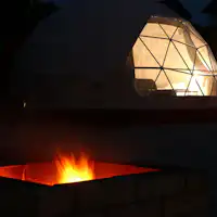 【Dome】คุณสามารถเพลิดเพลินกับการก่อกองไฟในตอนกลางคืน