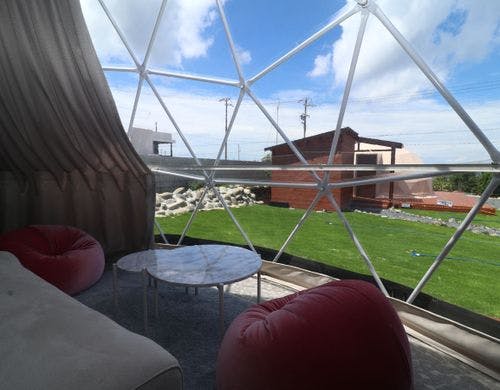 【ドーム】寝具はシングルベット4つ