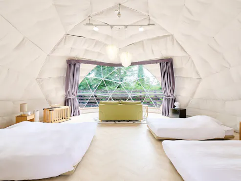 ภายในเต็นท์โดม