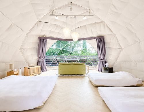 ドームテント内観