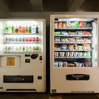 Kami menyediakan mesin penjual otomatis di lantai 3.