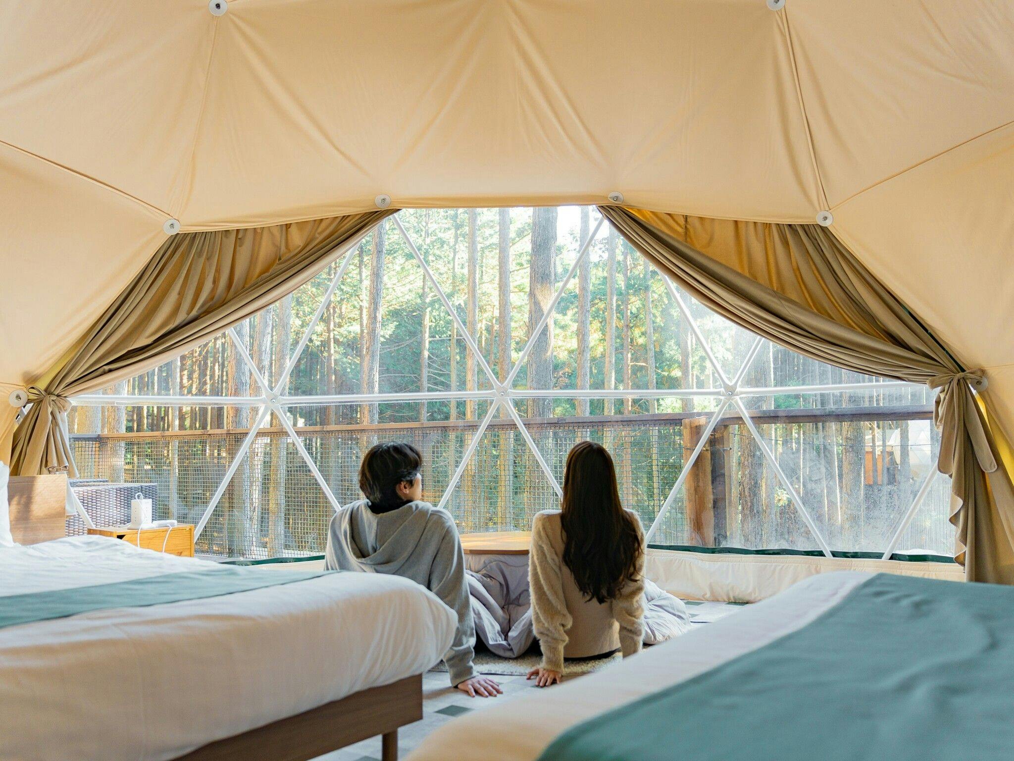 ภาพตัวอย่างการเข้าพักในโดม