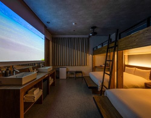 バンクベッドルーム　プロジェクター