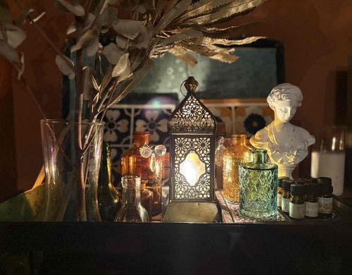 優しいモロッコランプの光