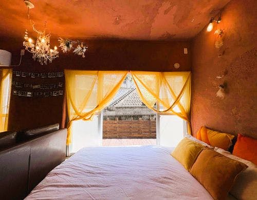 リビングとウッドデッキは直通