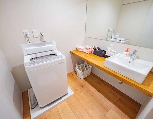 Ricca本館（A～D号室）脱衣所・洗面台