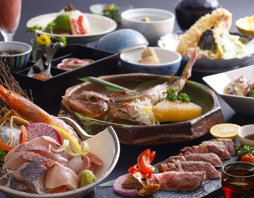 厳選和牛と新鮮地魚のフルコース