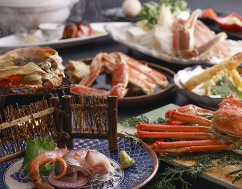 2杯使用！カニフルコースプラン／例