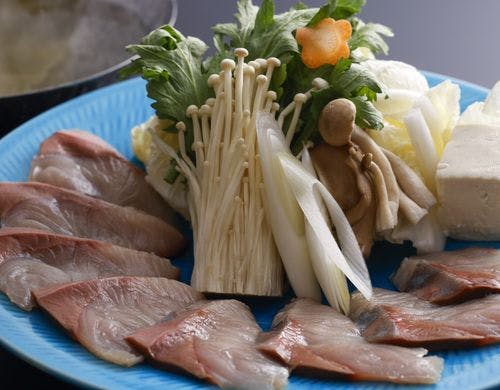 新鮮ブリしゃぶの皿盛り／例