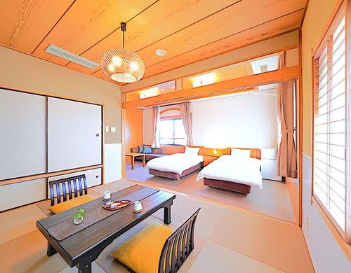 【洋モダン和洋室】和室+洋室の広々客室