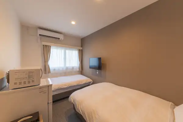 【ปลอดบุหรี่】ห้องพักเตียงคู่