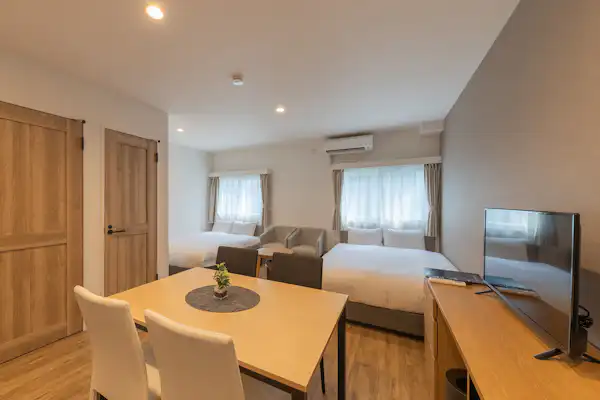 【ปลอดบุหรี่】ห้องดีลักซ์เตียงคู่