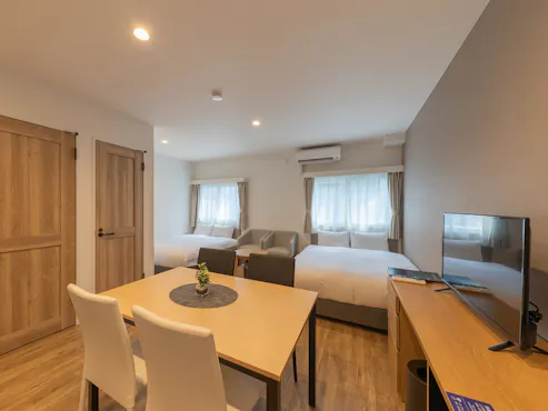 【ปลอดบุหรี่】ห้องดีลักซ์เตียงคู่