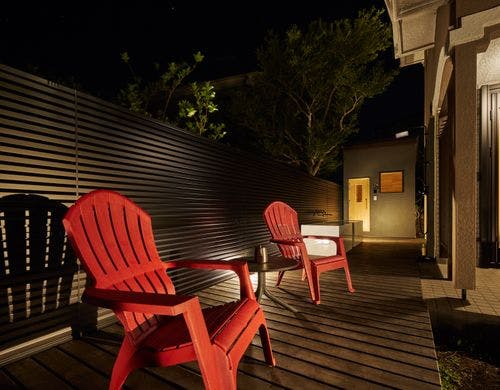 外気浴スペース