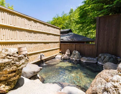 シャワー付きの内湯も、源泉かけ流しです。