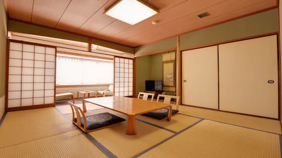 ห้องพักสไตล์ญี่ปุ่น ขนาด 8 เสื่อทาทามิ (ตัวอย่างห้องพัก)