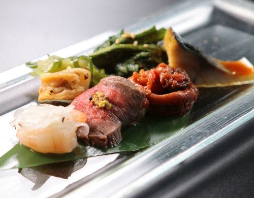 料理_前菜一例。季節を感じる前菜