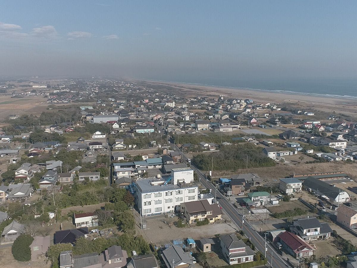 ชายหาดคุจูคุริที่ทอดยาวสุดสายตา
