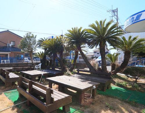 BBQスペース◆屋外にコンロ８つ