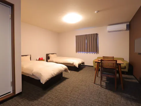 ห้องพักเตียงคู่กว้างขวาง 'MANMOSU'