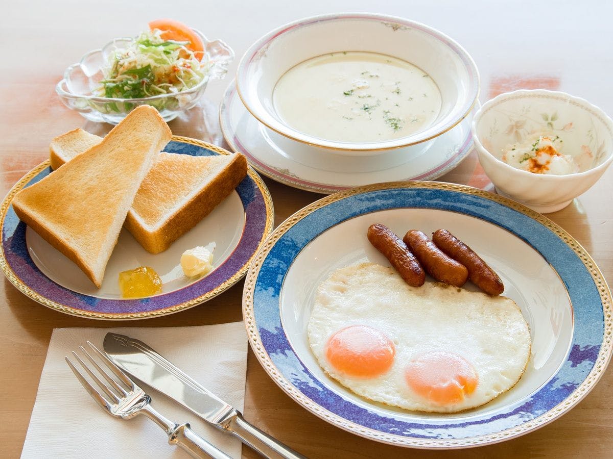 *【ตัวอย่างอาหารเช้า: อาหารตะวันตก】