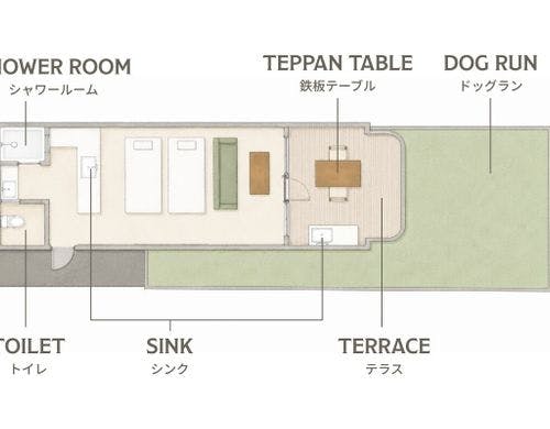 Pet Space Cabin見取り図
