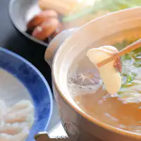 【ชาบูปลากะพงและปลาไหลทะเล】