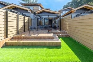 モリトソラ箱根のスタンダードドッグラン客室の専用ドッグラン