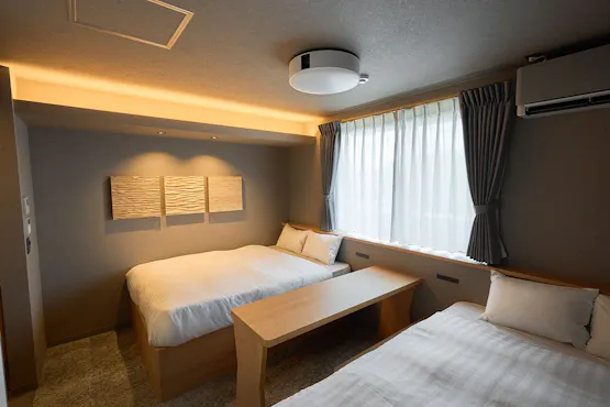 Standard Twin with Bedside Table