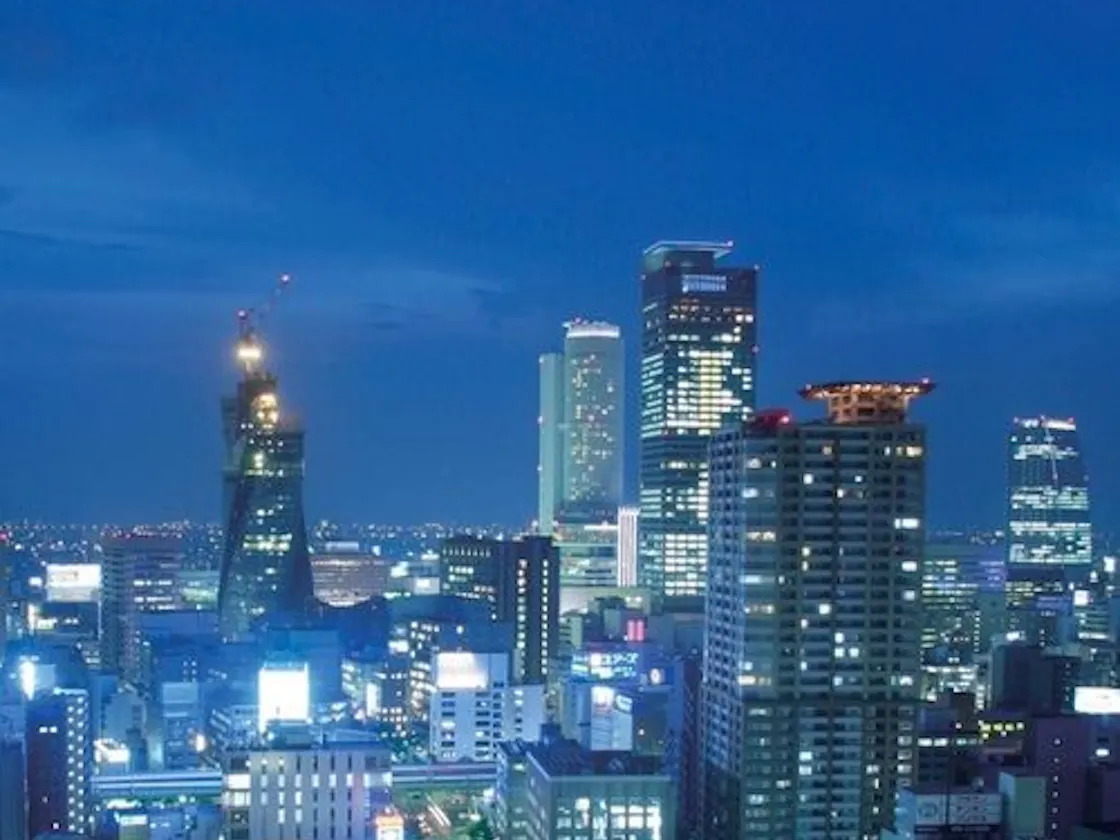高層階から眺める名古屋の夜景