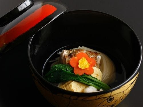 初春のある日のお献立（吸物）