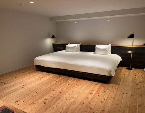 ゆったりとしたベッドスペース