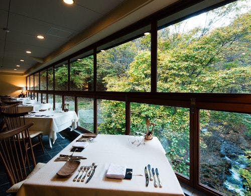 秋のフレンチレストラン