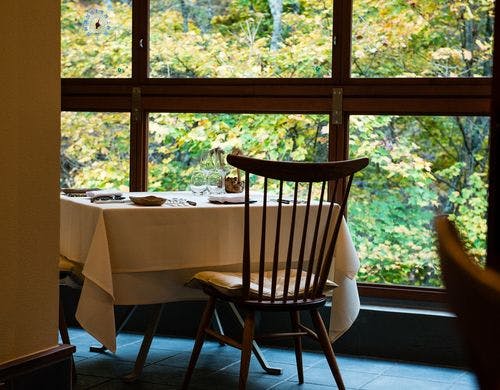 秋のフレンチレストラン