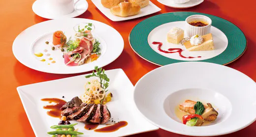 【SAVER】<2食付>ディナーコース付|レストラン「カメリア」と朝食ブッフェ